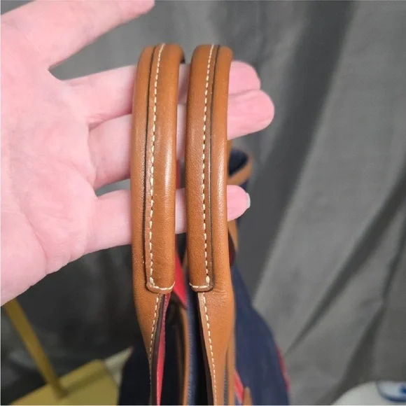 Coach Denim Weekender Tote Bag Cherry Coke lining Vintage Y2K C04K-5436 RARE - Picture 11 of 16